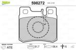 VALEO set placute frana, frana disc VALEO 598272 (598272)