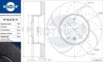 ROTINGER Disc frana ROTINGER GRAPHITE DRILLED & SLOTTED PLUS RT 4513-GL T5 (RT 4513-GL T5)