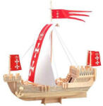 Wooden Toy / Wck JUCĂRIE DIN LEMN, Puzzle 3D WCK Navă hanseatică Coga