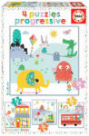 Educa Puzzle Lemon Ribbon 4 în 1 (12, 16, 20, 25 piese) Puzzle