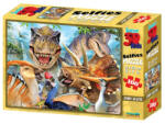 Prime 3D Puzzle Selfie cu dinozauri 3D 100 piese