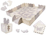 KIK Puzzle spumă KIK Animale gri-crem Puzzle