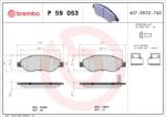 BREMBO set placute frana, frana disc BREMBO PRIME LINE P 59 053 (P 59 053)