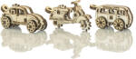 Wooden City Puzzle 3D mini Widgets: Vehicule istorice, 35 piese
