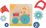 Goki Puzzle din lemn Tractor 6 piese Puzzle