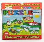 Teddies Puzzle din lemn Primele mele animale Puzzle