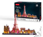 Sparkys Puzzle 3D Paris cu lumină LED - 115 piese