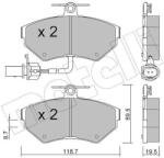 METELLI set placute frana, frana disc METELLI 22-0215-2 (22-0215-2)