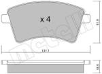METELLI set placute frana, frana disc METELLI 22-0812-0 (22-0812-0)