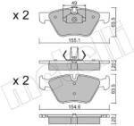 METELLI set placute frana, frana disc METELLI 22-0557-0 (22-0557-0)