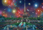 Schmidt Spiele Puzzle SCHMIDT Focuri de artificii deasupra Turnului Eiffel 1000 piese Puzzle