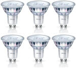 Philips 8718696586013 Set de becuri cu filament LED 6x4, 6W-50W | GU10 | 355lm | 2700K - set 6 buc