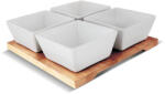 Lamart LT9018 Set de servire 5 piese Bamboo, 19 x19 cm - efistore - 92,99 RON