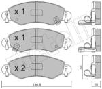 METELLI set placute frana, frana disc METELLI 22-0339-0 (22-0339-0)