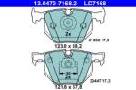 ATE set placute frana, frana disc ATE Ceramic 13.0470-7168.2 (13.0470-7168.2)