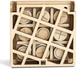Wooden City Joc puzzle 3D mini X și O varianta 2