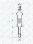 Magneti Marelli Bujie incandescenta MAGNETI MARELLI 062500300304 (062500300304)