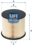 UFI filtru combustibil UFI 26.003. 00 (26.003.00)