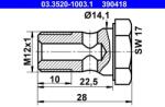 ATE Surub gaurit ATE 03.3520-1003.1 (03.3520-1003.1)