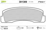 VALEO set placute frana, frana disc VALEO ESSENTIAL 301389 (301389)