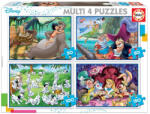 Educa Puzzle Disney povești 4 în 1 (50, 80, 100, 150 piese) Puzzle
