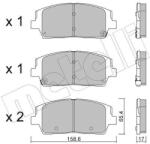 METELLI set placute frana, frana disc METELLI 22-1244-0 (22-1244-0)