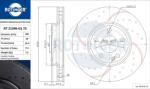 ROTINGER Disc frana ROTINGER GRAPHITE DRILLED & SLOTTED PLUS RT 21396-GL T5 (RT 21396-GL T5)