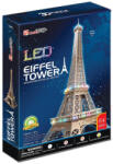 CubicFun Puzzle 3D cu lumini Turnul Eiffel, 84 piese - efistore - 289,99 RON