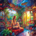 Yazz Puzzle pătrate Acasă în cer 1023 piese Puzzle