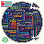 eeBoo Puzzle rotund 100 de cuvinte grozave 500 de piese Puzzle