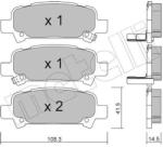 METELLI set placute frana, frana disc METELLI 22-0414-0 (22-0414-0)
