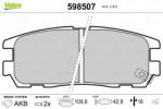 VALEO set placute frana, frana disc VALEO 598507 (598507)