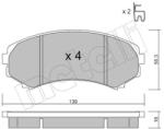METELLI set placute frana, frana disc METELLI 22-0399-0 (22-0399-0)