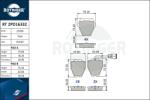 ROTINGER set placute frana, frana disc ROTINGER RT 2PD16332 (RT 2PD16332)