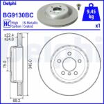 DELPHI Disc frana DELPHI BG9130BC (BG9130BC)