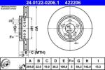 ATE Disc frana ATE 24.0122-0206.1 (24.0122-0206.1)