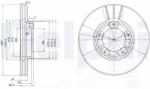 DELPHI Disc frana DELPHI BG2423 (BG2423)