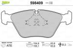 VALEO set placute frana, frana disc VALEO 598409 (598409)