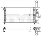 TYC Radiator, racire motor TYC 709-0026-R (709-0026-R) - automobilus