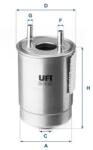 UFI filtru combustibil UFI 24.147. 00 (24.147.00)