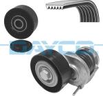 DAYCO Set curea transmisie cu caneluri DAYCO KPV349 (KPV349)