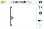 VALEO Mecanism actionare geam VALEO 851746 (851746) - automobilus