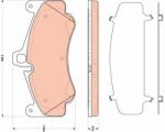 TRW set placute frana, frana disc TRW GDB1817 (GDB1817)