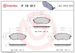 BREMBO set placute frana, frana disc BREMBO PRIME LINE P 15 011 (P 15 011)