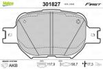 VALEO set placute frana, frana disc VALEO ESSENTIAL 301827 (301827)