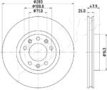 ASHIKA Disc frana ASHIKA 60-00-0637 (60-00-0637)