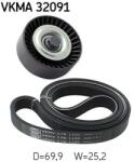 SKF Set curea transmisie cu caneluri SKF VKMA 32091 (VKMA 32091)