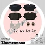 ZIMMERMANN set placute frana, frana disc ZIMMERMANN 20707.185. 2 (20707.185.2)