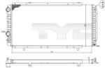 TYC Radiator, racire motor TYC 709-0014-R (709-0014-R)