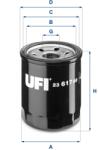UFI Filtru ulei UFI 23.617. 00 (23.617.00)